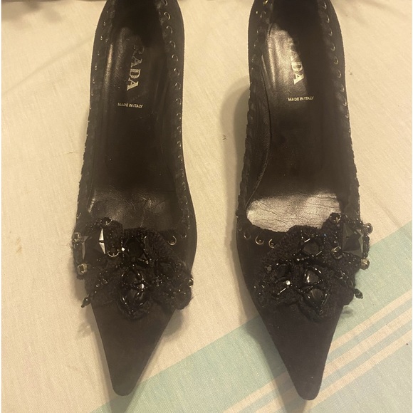 Prada Shoes - Prada Suede Pumps